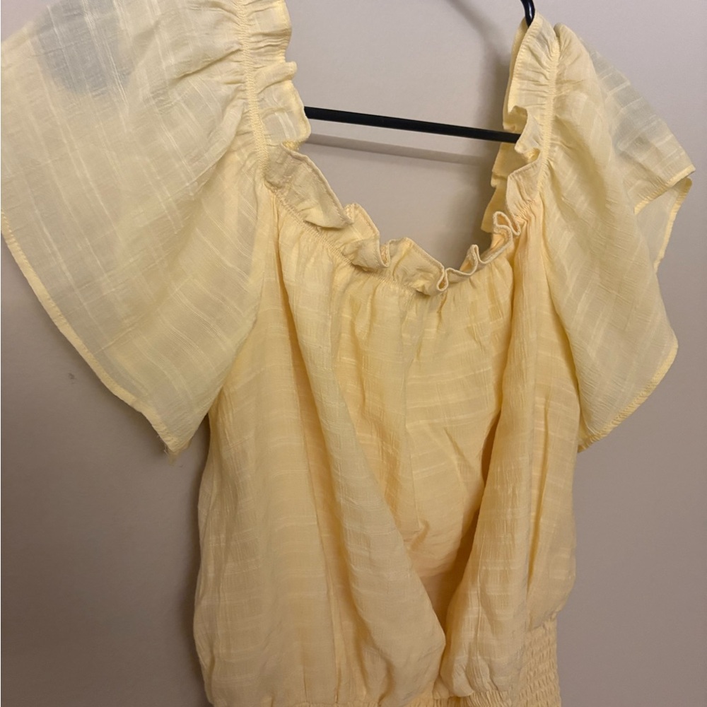 BCBGeneration Light Yellow Ruffled Dress πππ - Picture 4 of 6